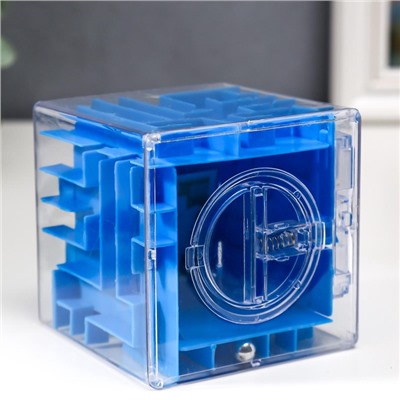 Копилка для денег головоломка пластик «Лабиринт в кубе», 9×9×9 см