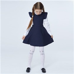 Школьный сарафан для девочки, цвет синий, рост 140