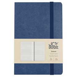 Блокнот А6-  96л линия "Joy Book. Спелая голубика" на резинке,карман, кожзам БДБЛ6964522 Listoff