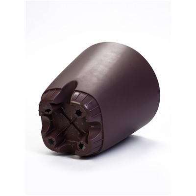 Горшок для цветов «Гранд», 15 л, d=29.5 см, h=31 см, пластиковый, с прикорневым поливом, фиолетовый