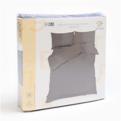 Постельное бельё евро «Этель» Canvas, новосатин