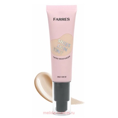 Farres Тональный Флюид с дозатором тон 3 теплый бежевый 30 г 4067-DG