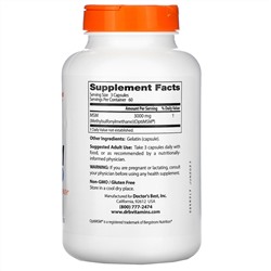 Doctor's Best, МСМ с OptiMSM, 1000 мг, 180 капсул