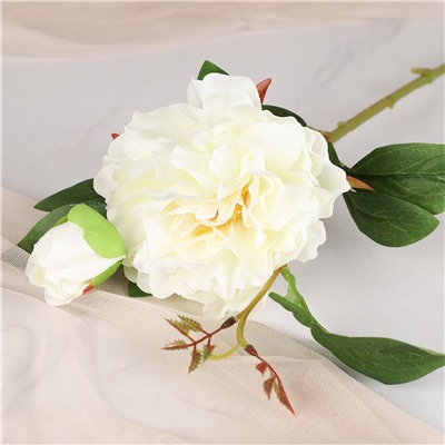 Цветок искусственный Пион 70 см / W01284-23 /уп 200/400/ (Красный)