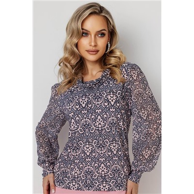 Блузка женская  7049/18/Серый, розовый