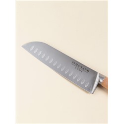 Нож кухонный сантоку SL Home «Калабрия», нержавеющая сталь, 18 см, бежевый