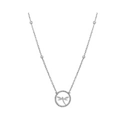 Колье из серебра куб.циркон., ТФК-99