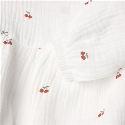 Комплект (боди и повязка) Крошка Я "Муслин", р. 62-68, цвет молочный