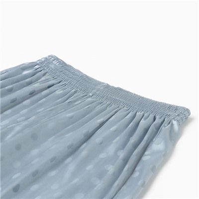 Пижама женская (рубашка, брюки) KAFTAN «Горох», голубая, размер 44-46