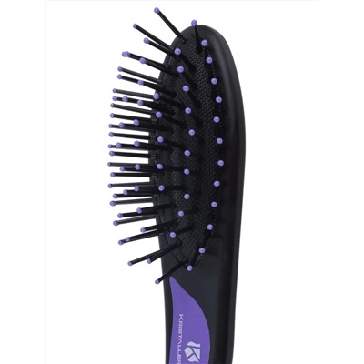 Kristaller Расчёска массажная для волос / Классик мини 8580, пластик, 13,8 см, черный 27931