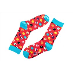 Носки женские с высокой резинкой, хлопок-полиамид-эластан, цвет красный