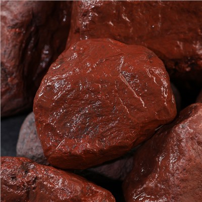 Камни для бани «Яшма сургучная», 10 кг, галтованные, фракция 7-12 см