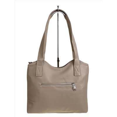 Женская сумка из искусственной кожи, цвет светло коричневый