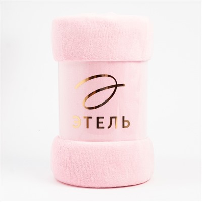 Плед «Этель», 200×220 см, корал-флис, розовый