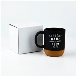 Кружка керамическая с пробковым дном «Настоящий мужик», 400 мл