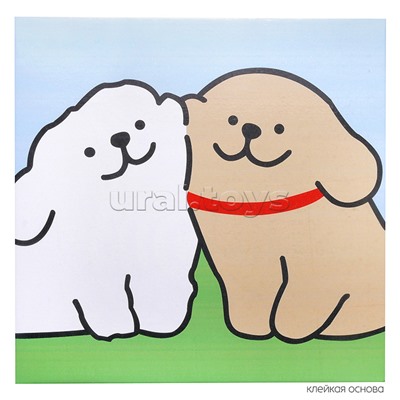 Набор творческая мастерская "Милые щенки" 30*30 см.