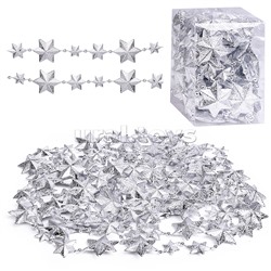 Бусы новогодние "Серебряные звёзды" (4м)