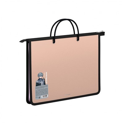 Папка  А4 на молнии с ручками 61200 Matt Manga ассорти ErichKrause