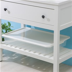 Контейнер для хранения Porter, 18 л, 66×42×12 см, с крышкой, цвет слоновая кость