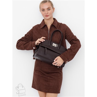 Сумка женская кожаная 1049M coffee Polina&Eiterou