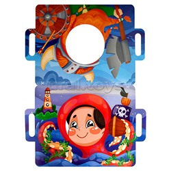 Книжка-картинка для детей Серия "Книжка с масками" "Сегодня я пират" 400х260 мм, 4 л.