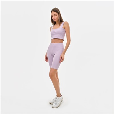 Топ женский MINAKU: Basic line, лавандовый, размер 48