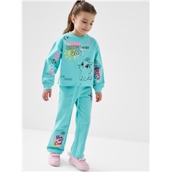 Комплект трикотажный для девочек: толстовка, брюки