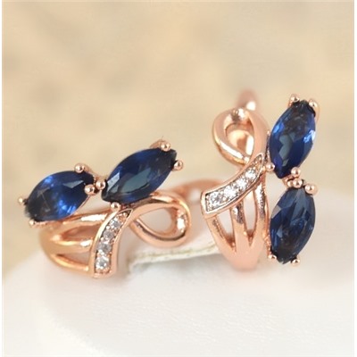 Серьги позолота H01-12629