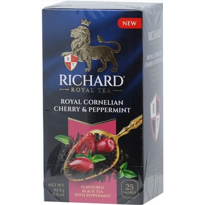 Richard. Кизил и мята карт.упаковка, 25 пак.