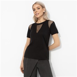 Футболка комбинированная с сеткой, Искра любви