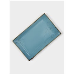 Блюдо для подачи Magistro «Церера», 28×17.5 см, фарфор, голубое