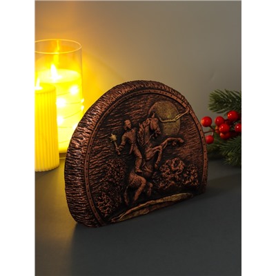 Фигурка гипс «Богатырь на коне», 22×4×15.5 см