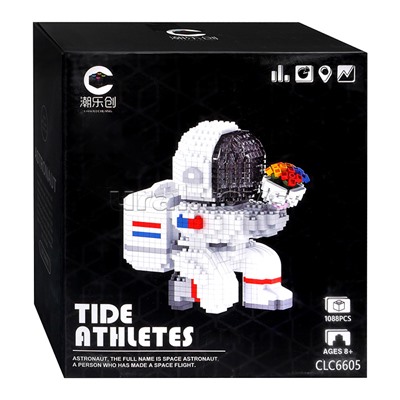 Конструктор "Космонавт с букетом" (1088 дет.) в коробке