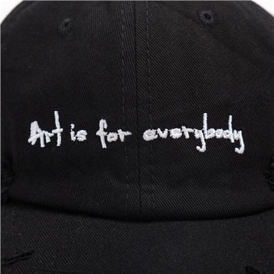 Кепка детская Art is for everybody MINAKU, чёрная, размер 52