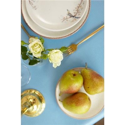 Скатерть Этель Elegance 150×180 ±3 см, цв.серо-синий, пл. 192 г/м², хл с ВГМО