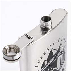 Фляжка «Мастер К», нержавеющая сталь, 240 мл, с воронкой