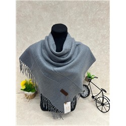 Платок  из кашемира и шерсти, цвет светло серый