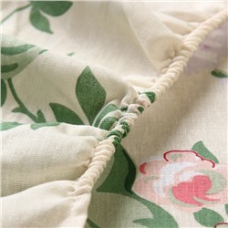 Простыня на резинке 1.5-спальная «Этель. Сирень», 160×200+25, бязь