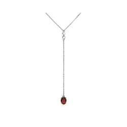 Колье из серебра рубеллит кварц, Ю-51011р