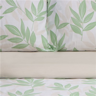 Постельное бельё 1.5-спальное LoveLife «Листики», сатин