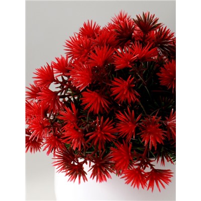 Искусственный цветок в горшке «Пушистые колючки», 9×13 см, МИКС