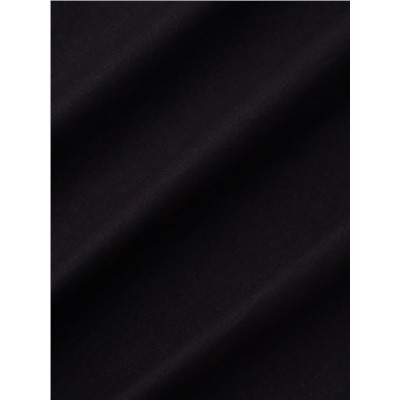 Пододеяльник евро «Этель» Plain collection, 200×215 см, чёрный, поплин
