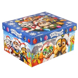 Коробка складная с крышкой «Счастливый Новый год», 31×25.5×16 см