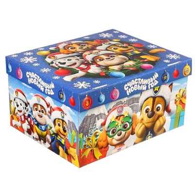 Коробка складная с крышкой «Счастливый Новый год», 31×25.5×16 см