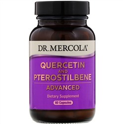 Dr. Mercola, Кверцетин и птеростильбен с усовершенствованной рецептурой, 60 капсул