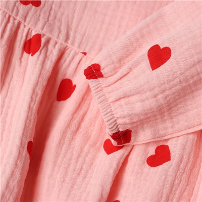 Комплект (боди и повязка) Крошка Я "Муслин", р. 74-80, цвет розовый