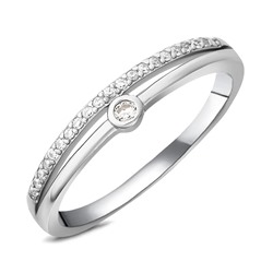 Кольцо, куб.циркон., Z-27609