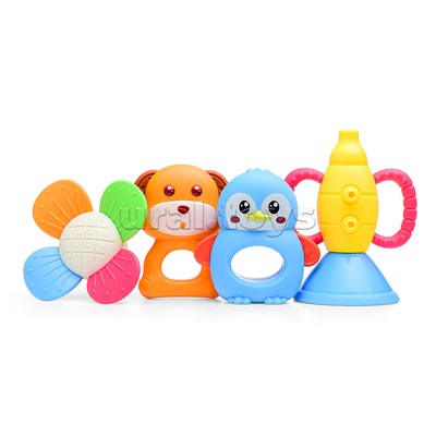 Набор погремушек "Яркие грызунки" в пакете