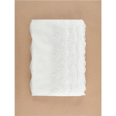 Кружево на сетке, 150 мм, 9±0.5 м, белое