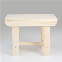 Лавка деревянная, 60×40×43.5 см, липа, «Добропаровъ»